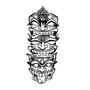 Wallity Fun Naughty Wild - Escultura de pared de metal negra